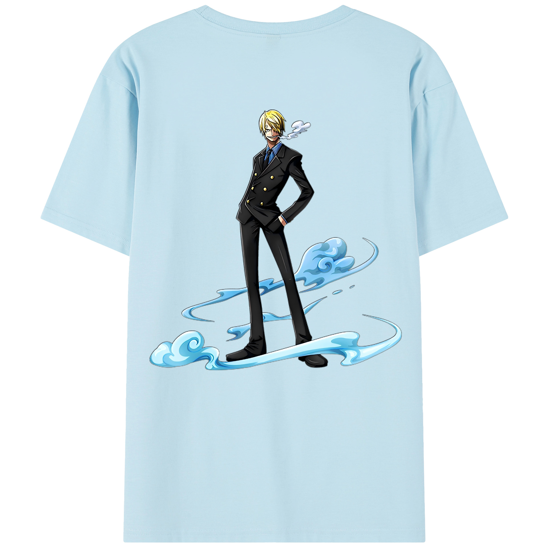 ワンピース サンジ ONE PIECE Sanji 綿100％半袖Tシャツ（背面プリント）